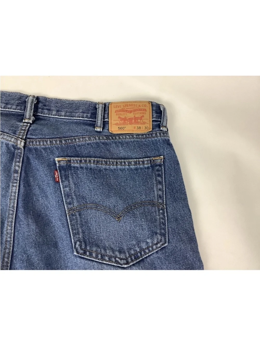 Levi's 560 Men's Sz 38 Cut Off Denim Jorts Shorts 12